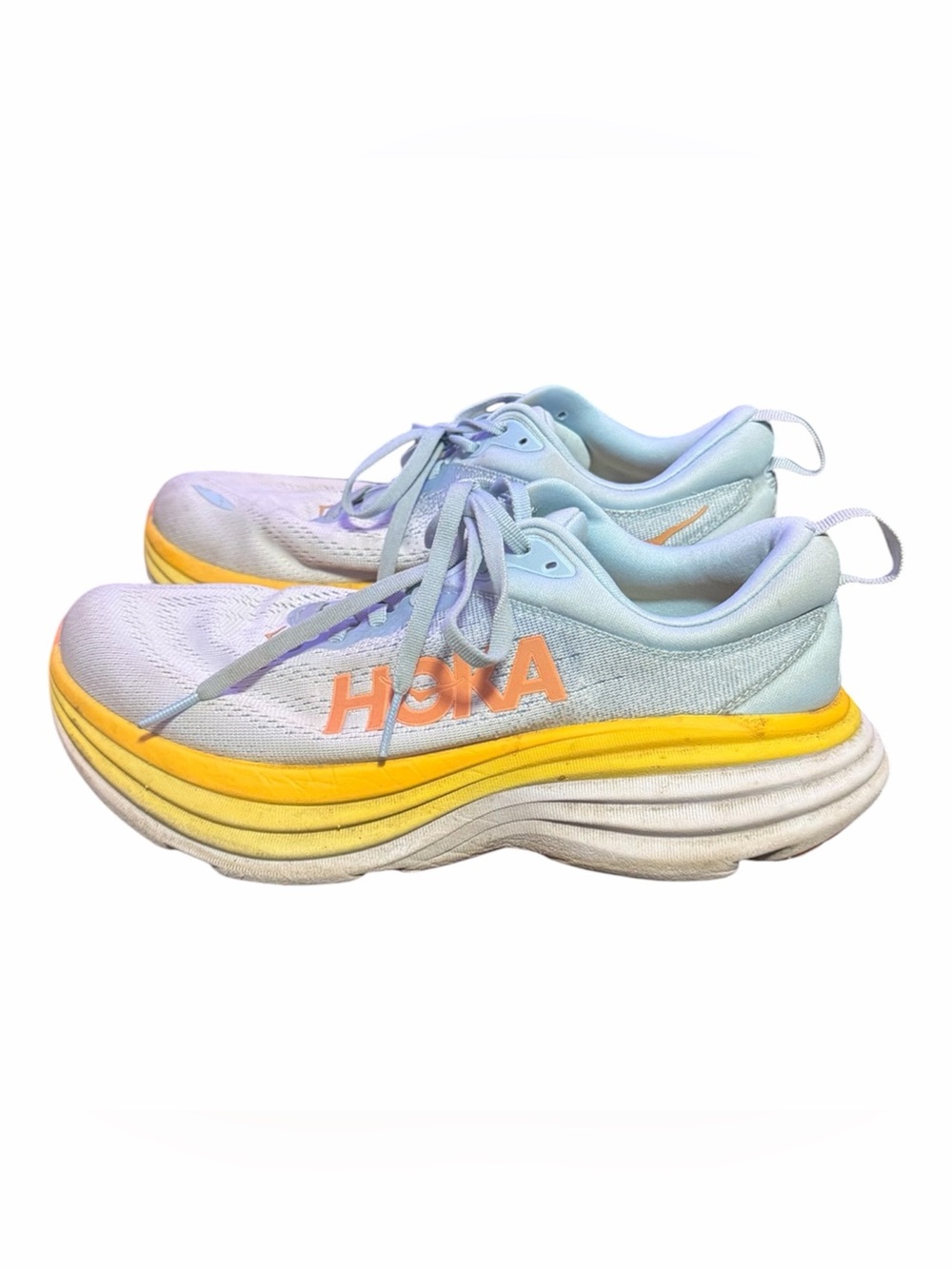 Hoka One bondi 8 womens shoes size
8D summer song. Shoes are in fair condition